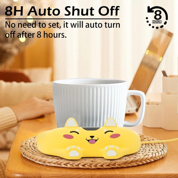 Mug Warmer Coffee Warmer for Desk with Auto Shut Off and 3 Temperature Settings - Picture 5 of 6